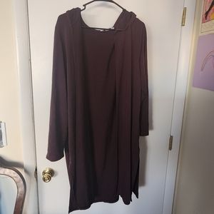 J. Jill Pure Jill Luxe Tencel Long Hooded Cardigan